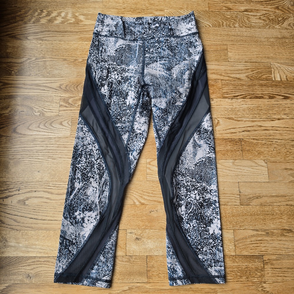 (6)lululemon Athletic Printed Leggings Athleisure Comfy Stretch Workout Lounge